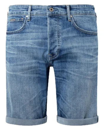 Pantaloni scurti barbati,  denim, albastru,