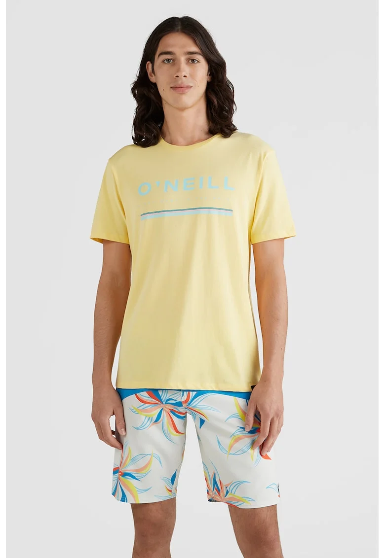Tricou regular fit de bumbac Arrowhead, Galben pal