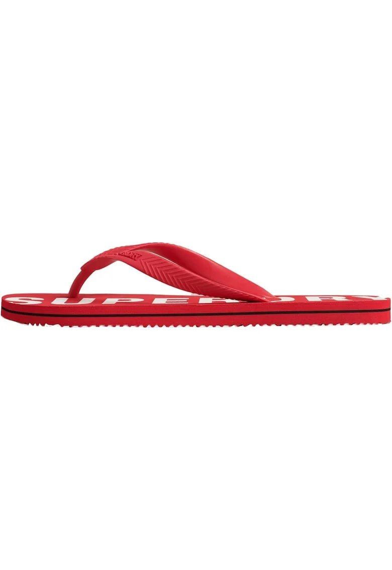 Slapi barbati Superdry Essential Plastic, Rosu