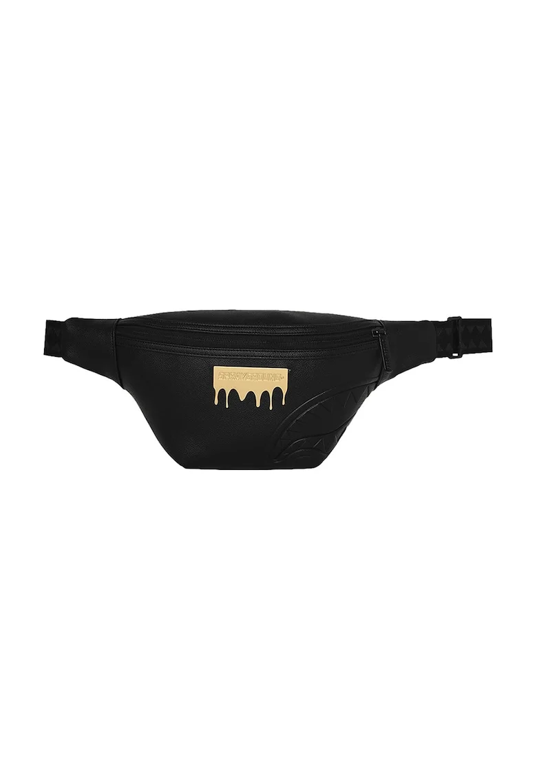 Borseta de piele ecologica, Negru/Bej