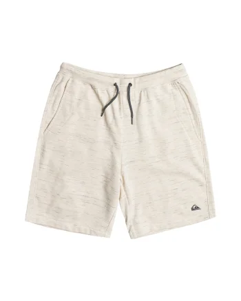 Pantaloni sport scurti cu logo Bayrise, Alb fildes