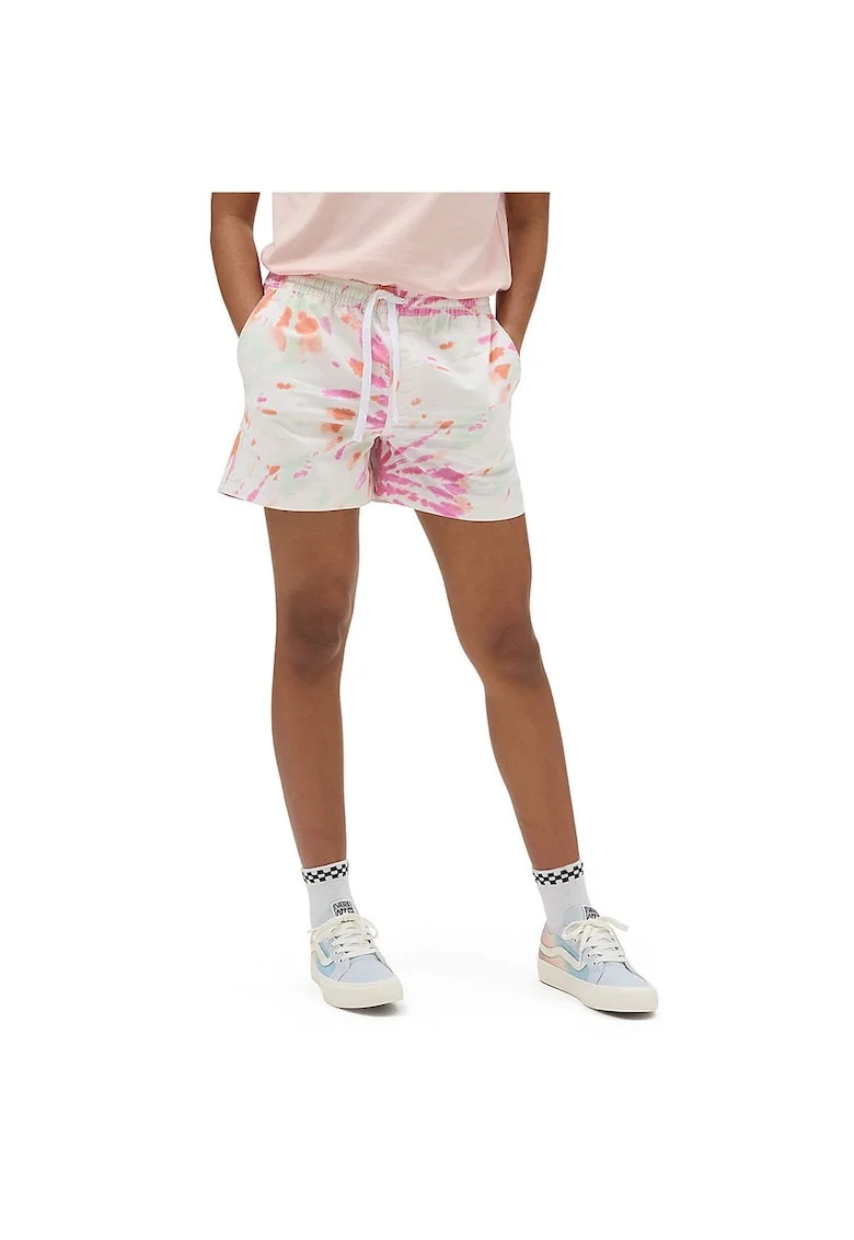 Pantaloni dama bumbac GAMA  RELAXED W SHORT ALB, Alb