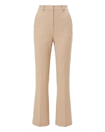 Pantaloni drepți din mix de vâscoză ORSAY beige - 34