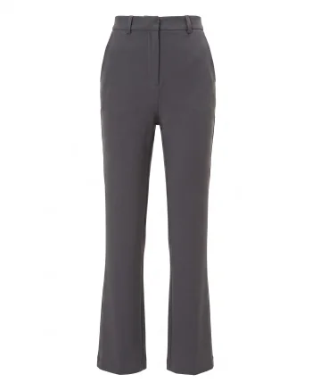 Pantaloni drepți din mix de vâscoză ORSAY gri/dark - 34