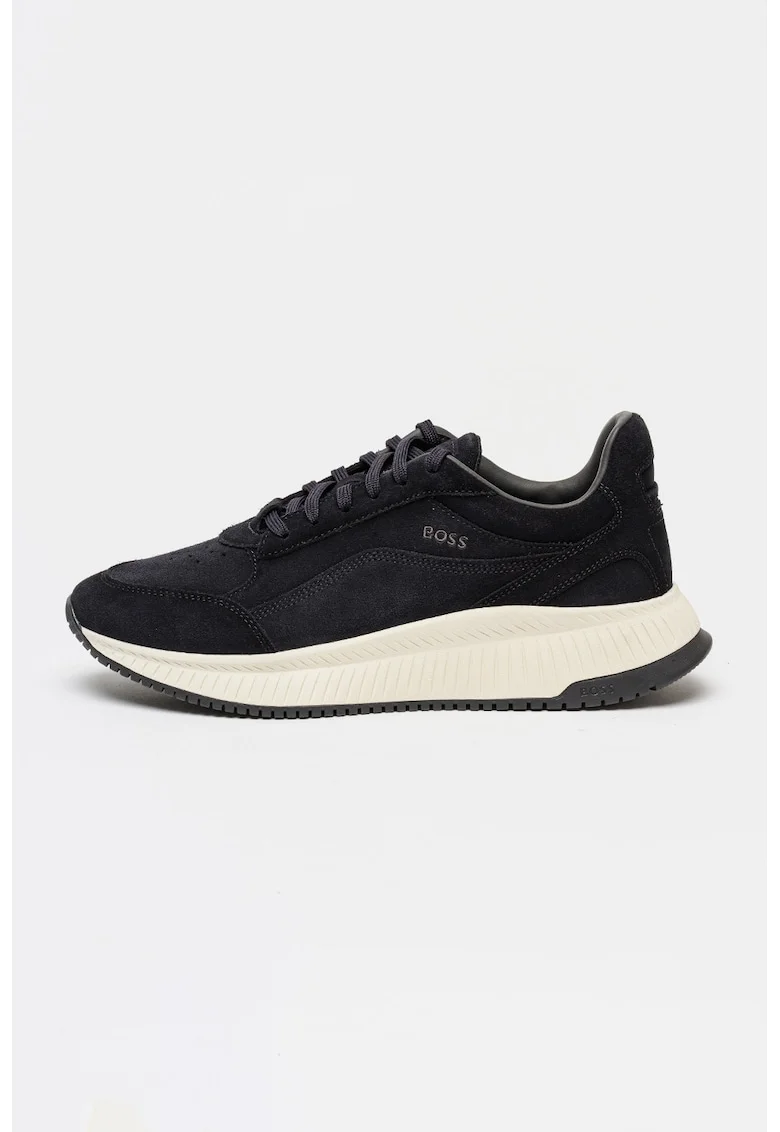 Pantofi sport din piele intoarsa cu detaliu logo Ttnm Evo Runn, Albastru ultramarin