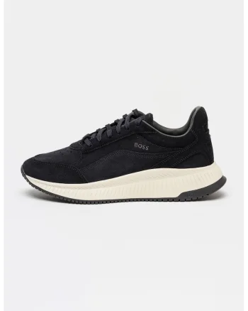 Pantofi sport din piele intoarsa cu detaliu logo Ttnm Evo Runn, Albastru ultramarin