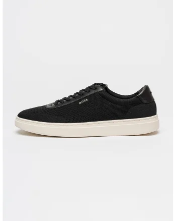 Pantofi sport cu garnituri din piele Kieran, Negru