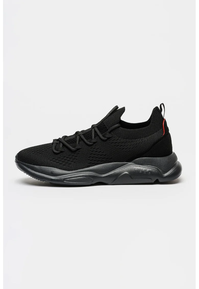 Pantofi sport low-cut din material textil Leon, Negru