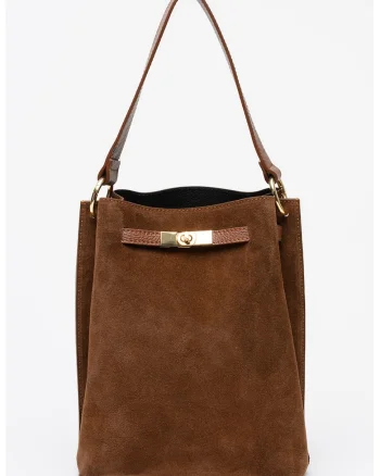 Geanta bucket de piele intoarsa, Maro Siena