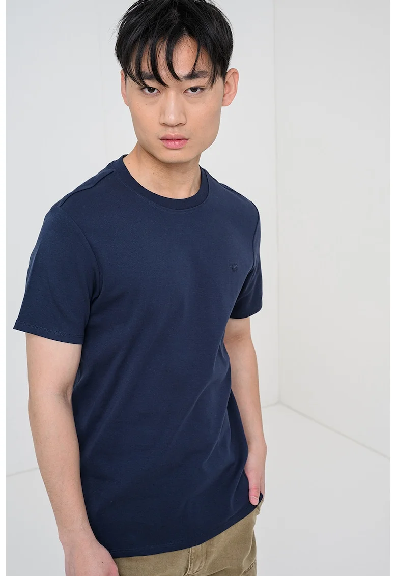 Tricou uni de bumbac, Albastru ultramarin