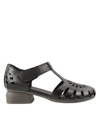 Pantofi casual, dama,  631 negru, piele naturala, Negru