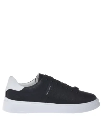 Pantofi sport low-cut de piele, Negru