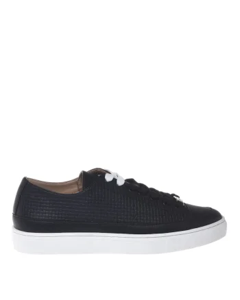 Pantofi sport unisex low-cut de piele, Negru
