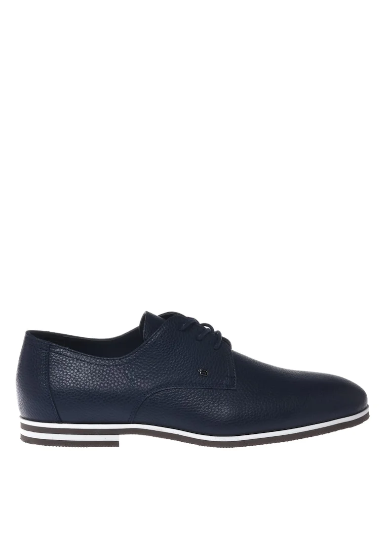 Pantofi Derby de piele, Albastru inchis