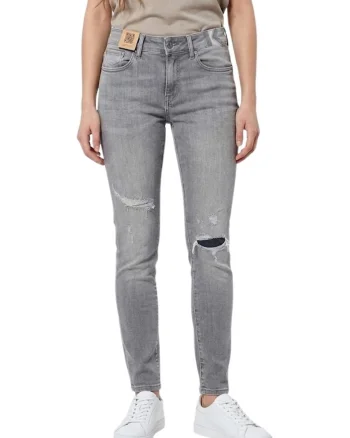 Blugi skinny cu rupturi,