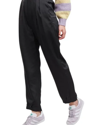 Pantaloni crop cu talie elastica Kyle,