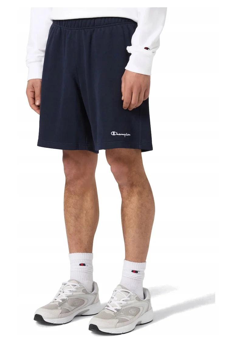 Pantaloni scurti cu buzunare laterale si detaliu logo