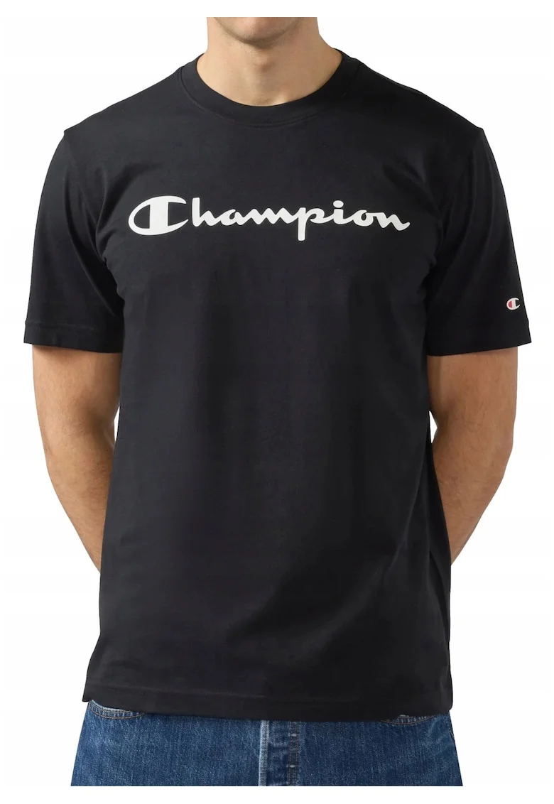 Tricou cu imprimeu logo, Negru