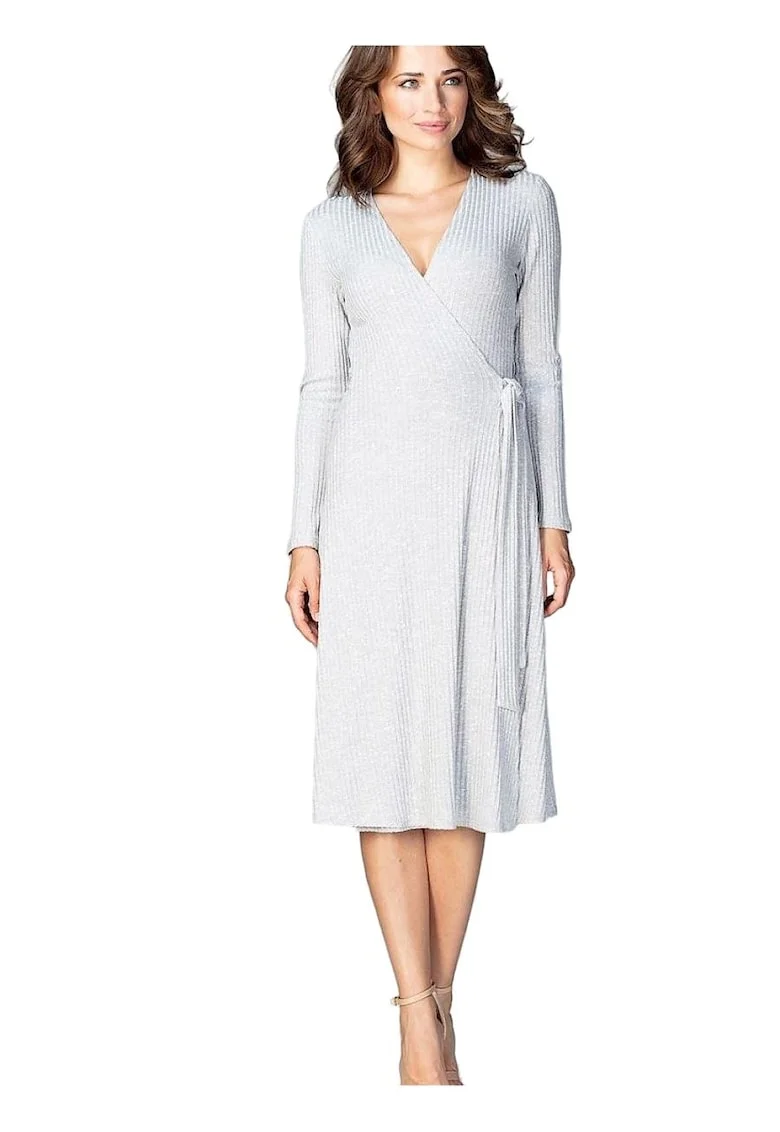 Rochie,  Viscoza/Poliester, Gri