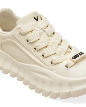Pantofi sport GRYXX albi, 2501, din piele naturala