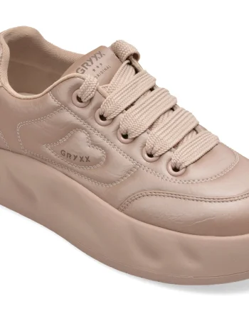 Pantofi sport GRYXX nude, 2297, din piele ecologica