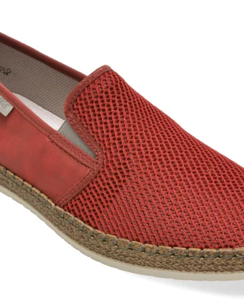 Pantofi RIEKER rosii, B5265, din material textil