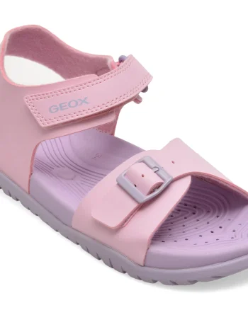 Sandale GEOX roz, J35HQA, din piele ecologica