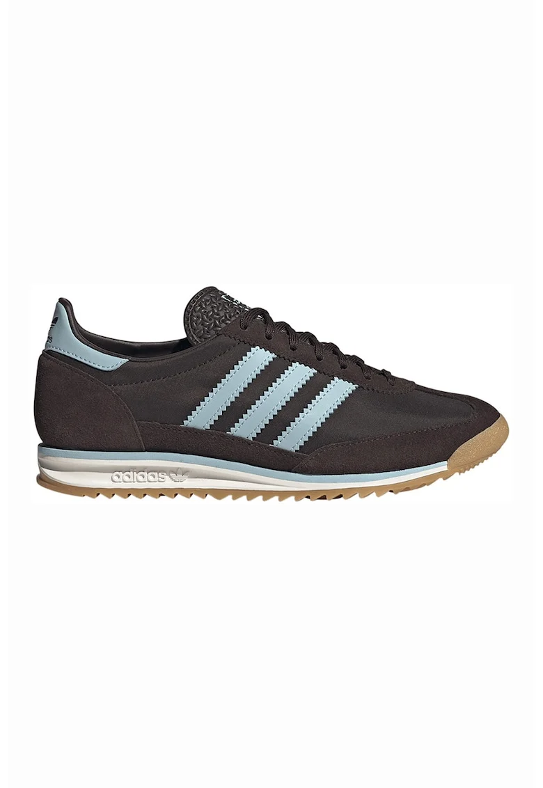 Pantofi sport SL 72 OG cu detalii din piele intoarsa, Maro inchis/Albastru lavanda