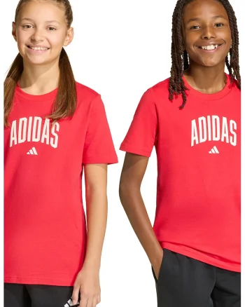 Tricou din bumbac cu decolteu la baza gatului si logo, Rosu vermillion