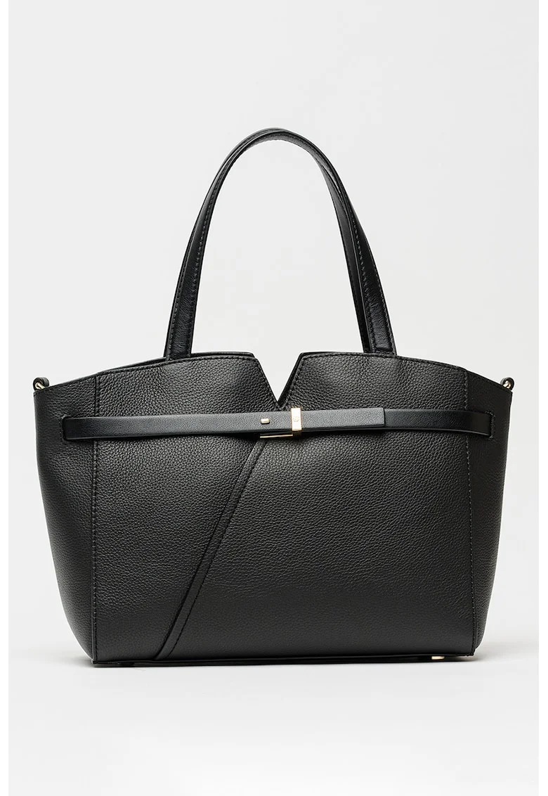 Geanta shopper de piele Revers, Negru