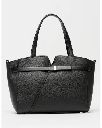 Geanta shopper de piele Revers, Negru
