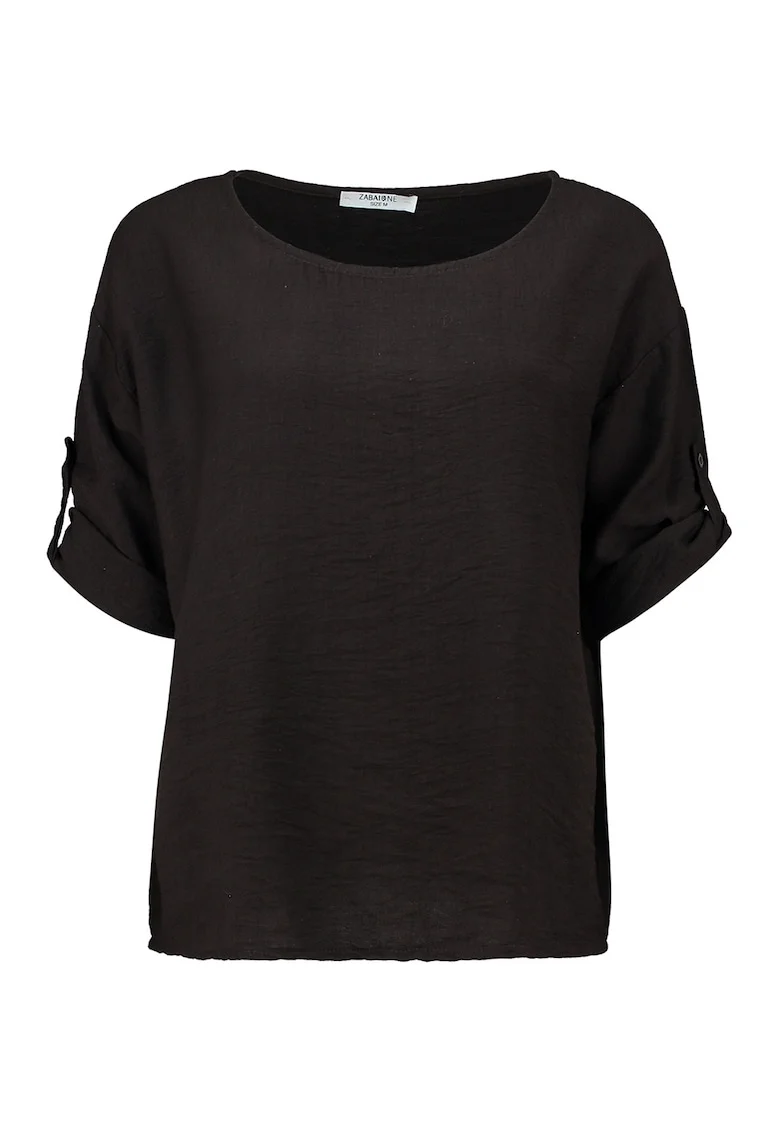 Bluza cu maneci ajustabile, Maro inchis