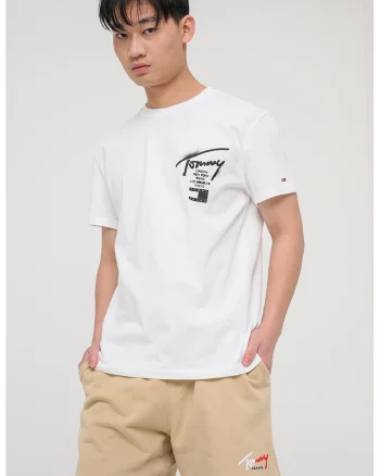 Tricou de bumbac cu decolteu la baza gatului, Alb fildes/Negru