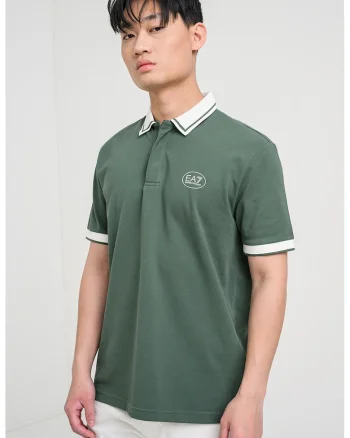Tricou polo pentru tenis Club, Verde feriga
