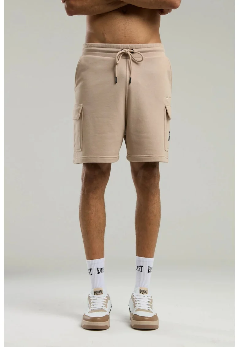 Pantaloni scurti cargo cu snur, Bej