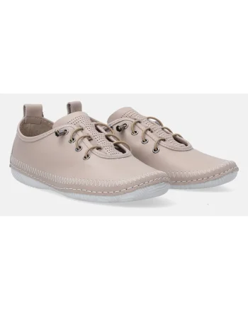 Pantofi sport din piele cu sireturi elastice