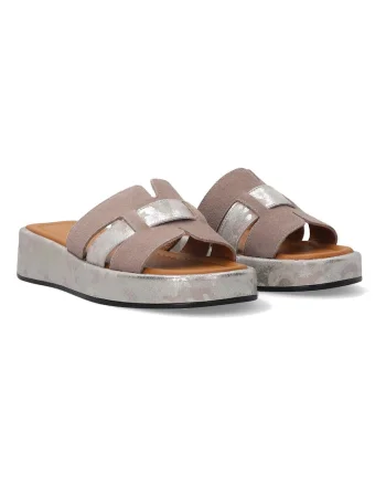 Papuci din piele si piele intoarsa