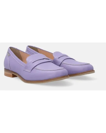 Pantofi loafer uni din piele