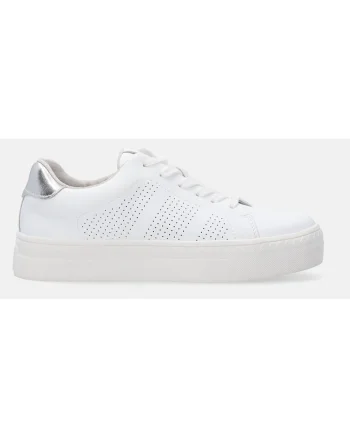 Pantofi sport din piele naturala, cu perforatii