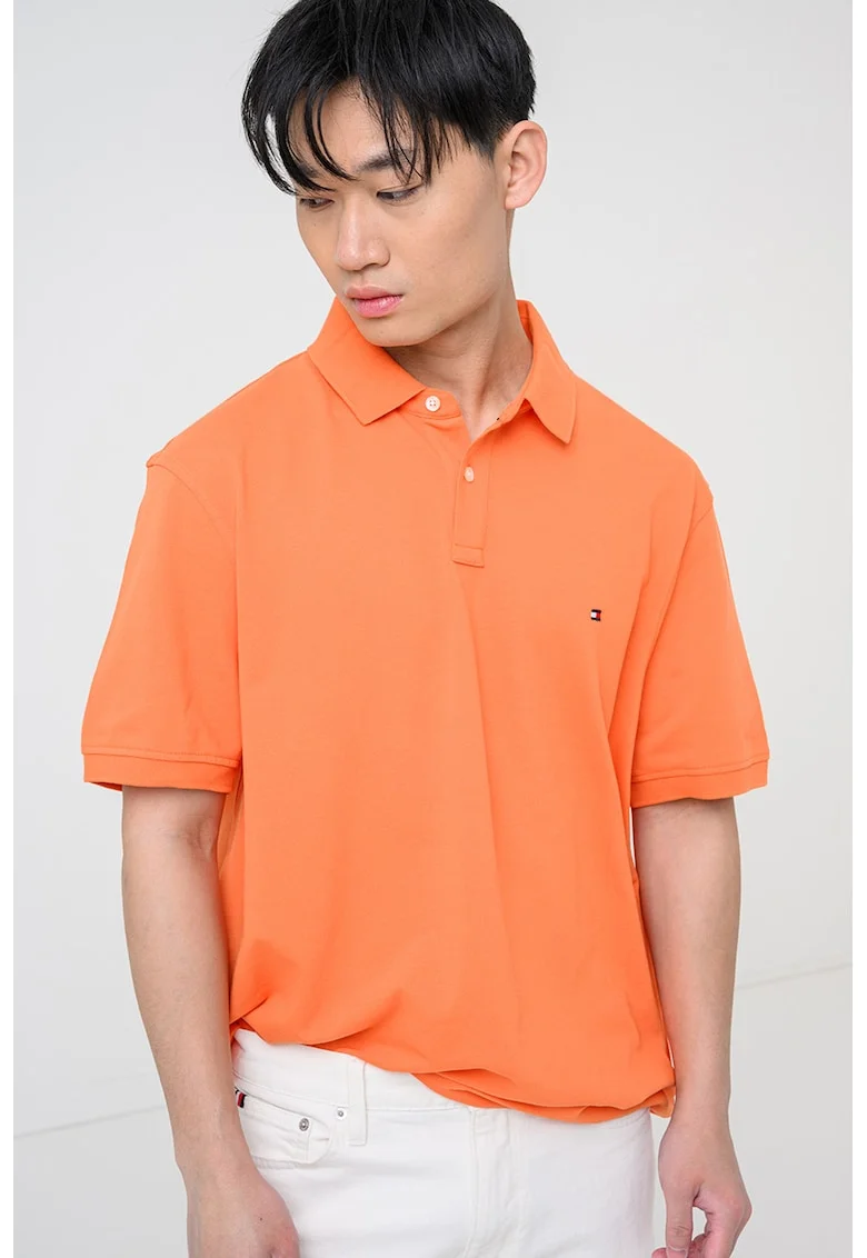 Tricou polo din amestec de bumbac organic
