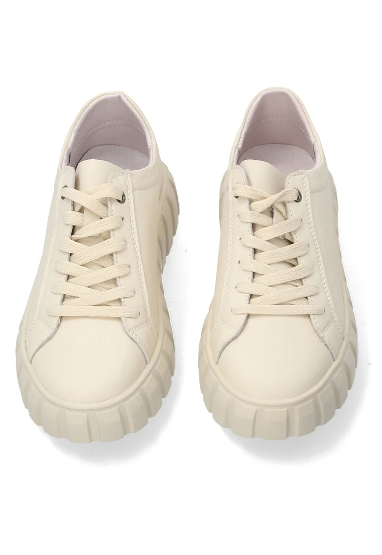 Pantofi sport wedge de piele cu profil jos