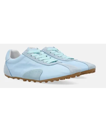 Pantofi sport din material textile cu insertii de piele intoarsa
