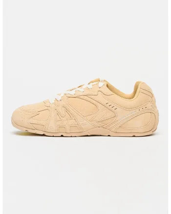 Pantofi sport The 72 Spring din piele intoarsa cu sireturi, Maro nisip