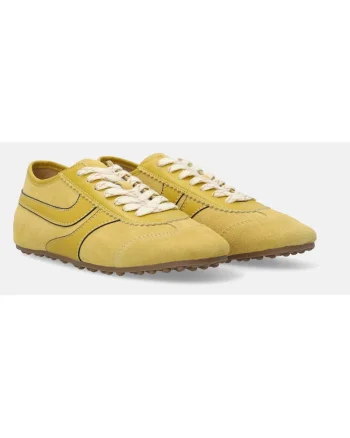 Pantofi sport din piele intoarsa cu aplicatie decorativa