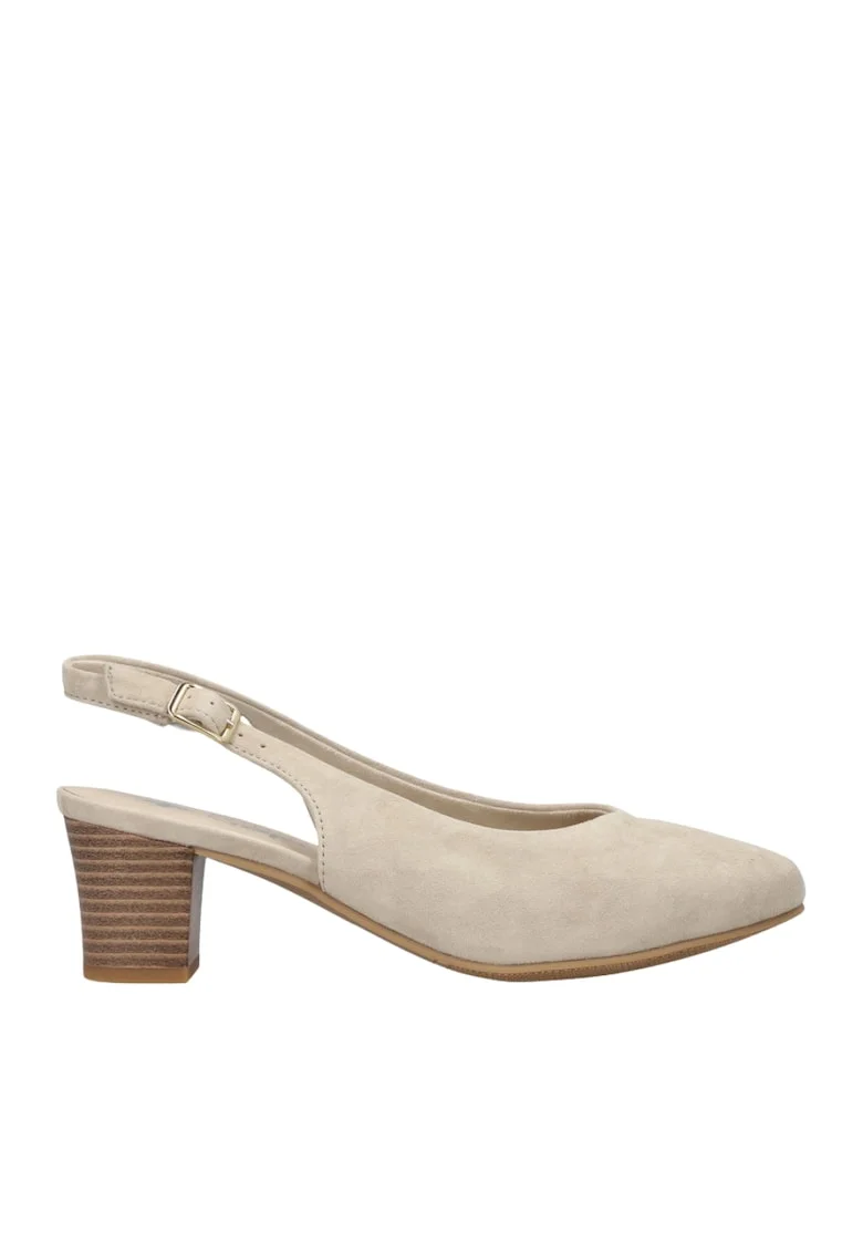 Pantofi casual, dama,  ANTISTRESS, 44651-60 bej, piele naturala, Bej