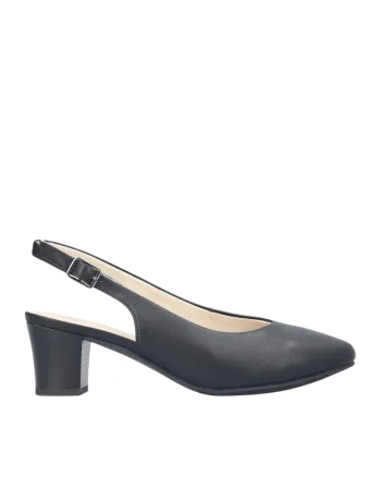 Pantofi casual, dama,  ANTISTRESS, 44651-00 negru, piele naturala, Negru