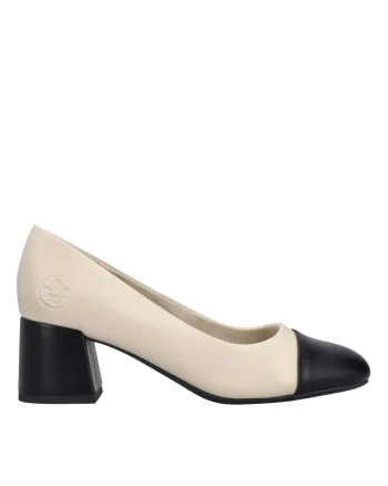 Pantofi eleganti, dama,  ANTISTRESS, 44760-60 crem, piele ecologica, Crem
