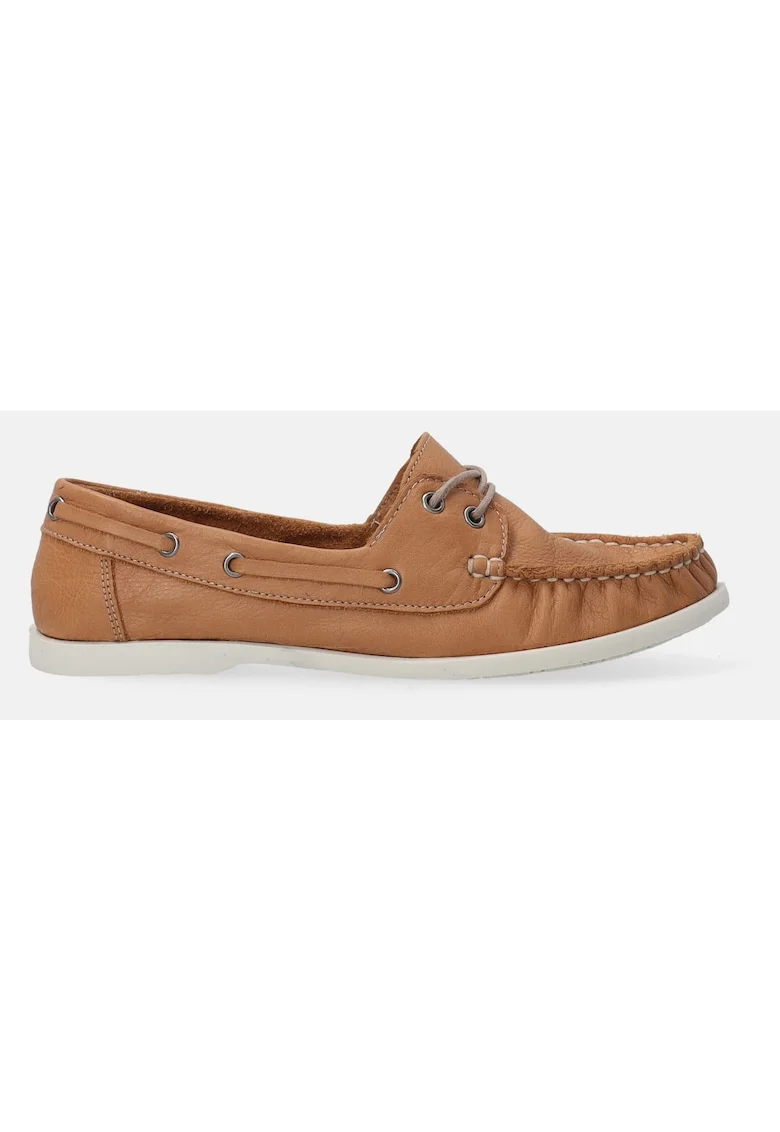 Pantofi boat de piele