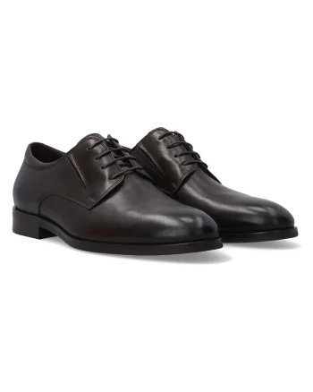 Pantofi uni din piele