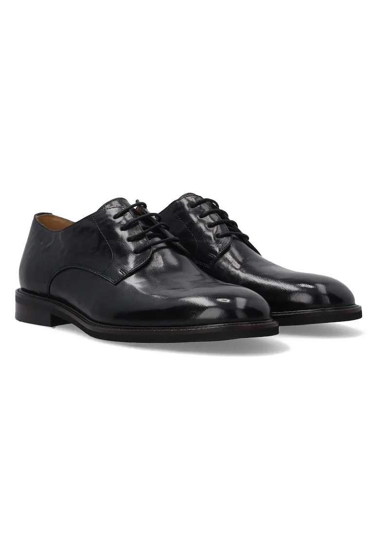 Pantofi de piele cu aspect lucios